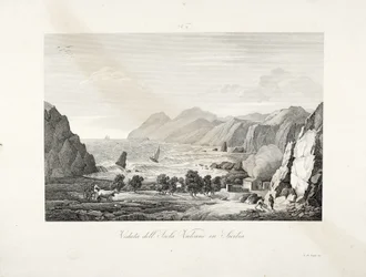 View of the Island of Vulcano, Sicily